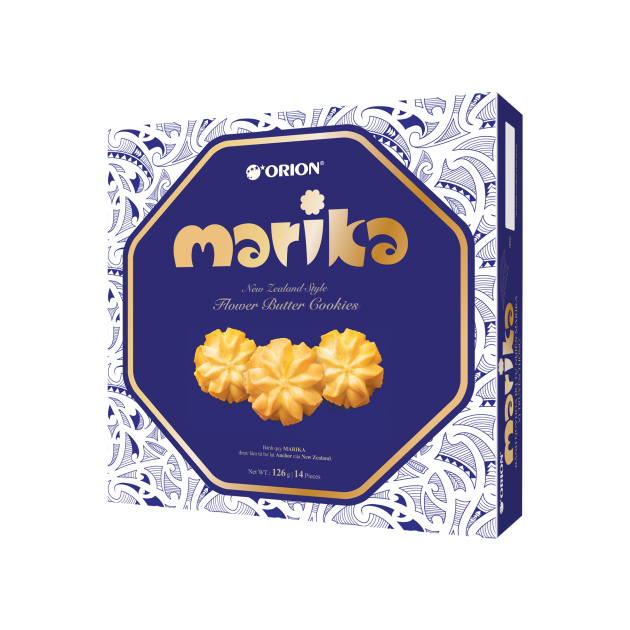 Bánh Quy Hoa Bơ Tự Nhiên Marika 14P  (hộp giấy)